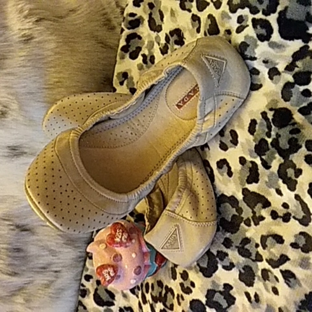 PRADA Ballet Flats, Womens Size 7 Gray
